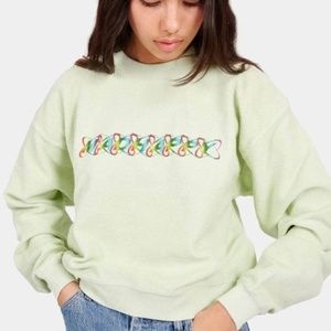 Madhappy Rainbow Eclipse Crop Crewneck Sweatshirt S